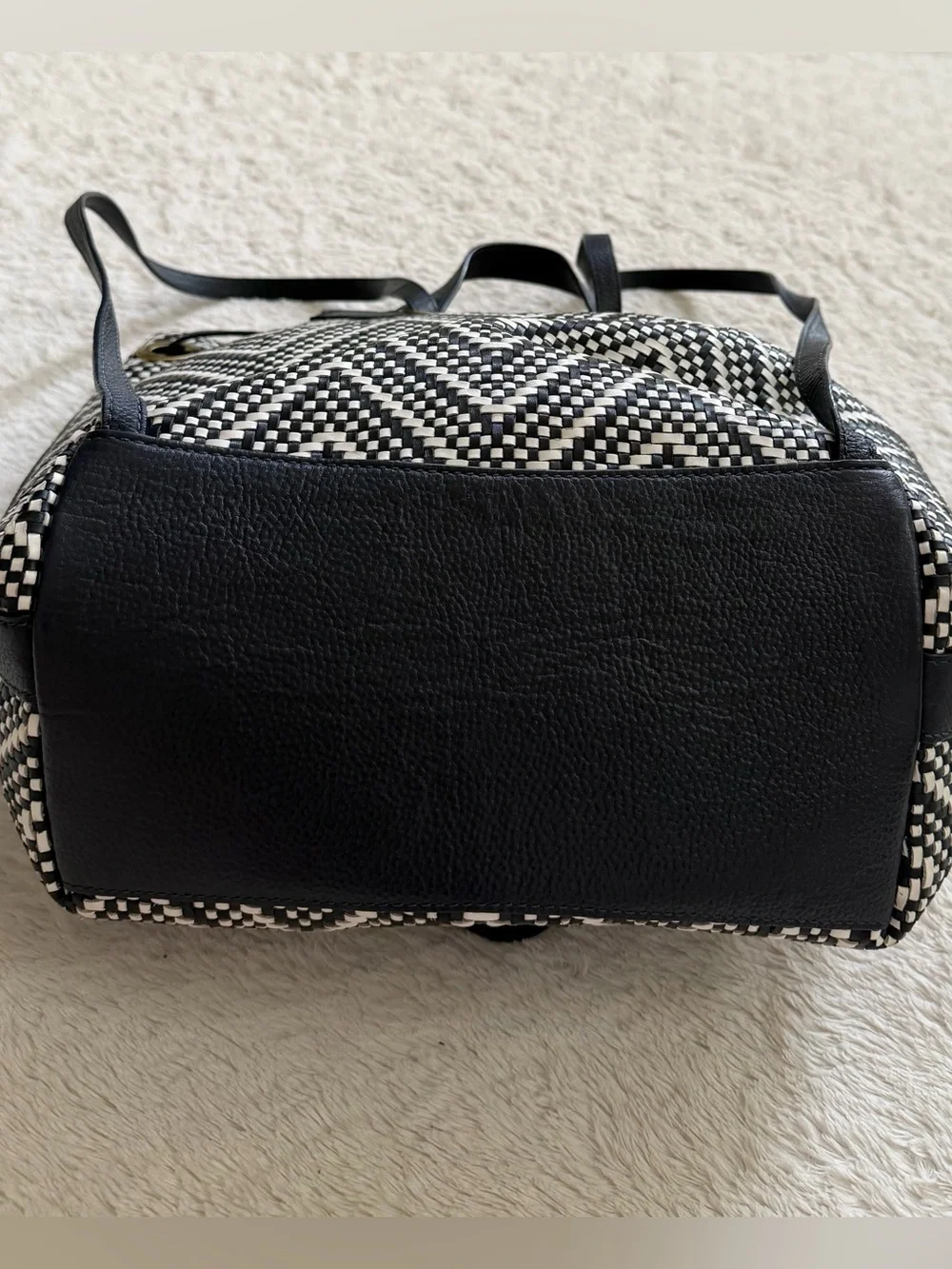 Michael Kors Medium Junie Woven Leather Backpack